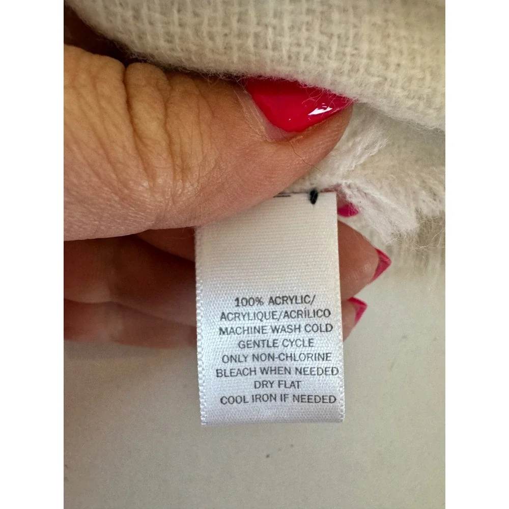 Loft Plaid Blanket‎ Scarf Women OS White Fringed Soft Wrap Travel Quiet Luxury